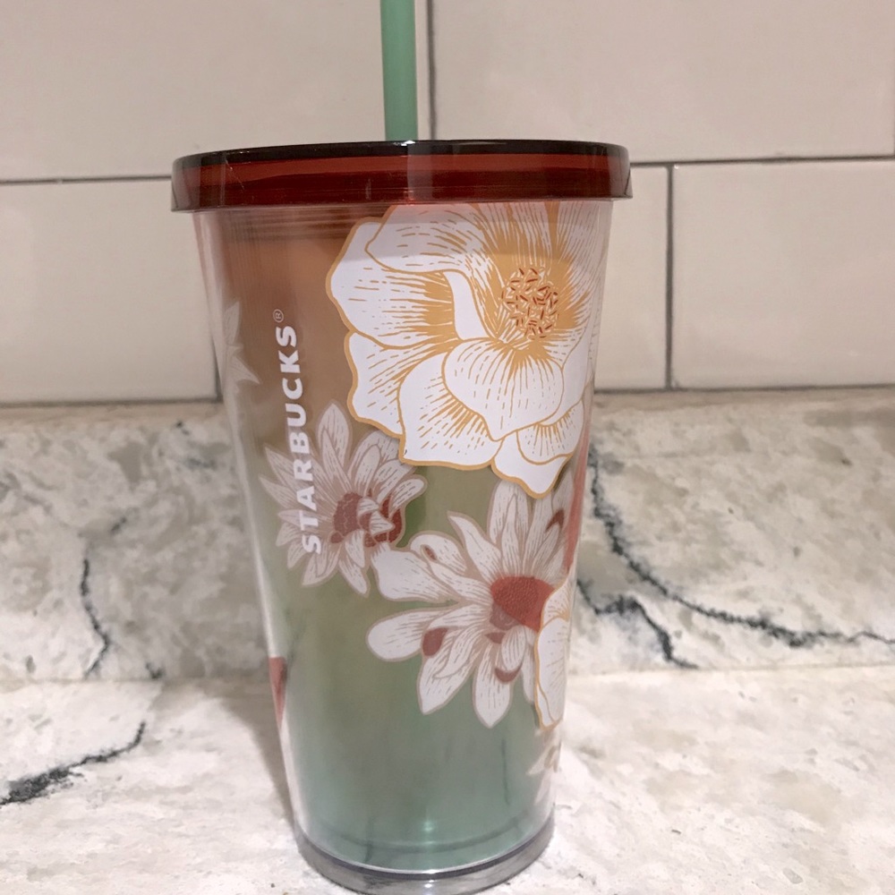 Starbucks floral tumbler
